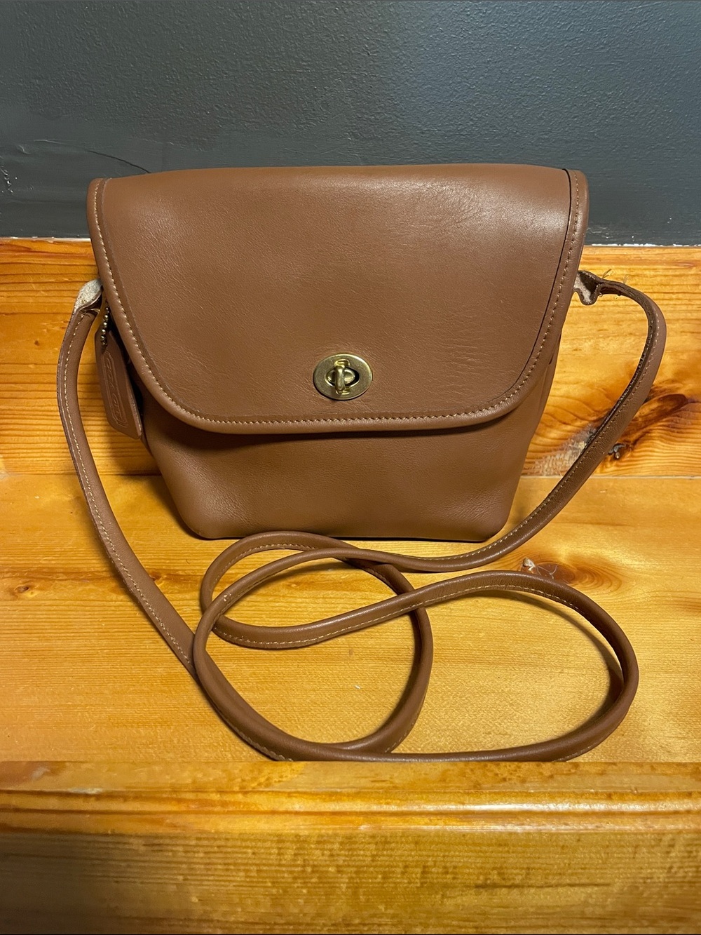 Vintage COACH Quincy Crossbody Brown Bag